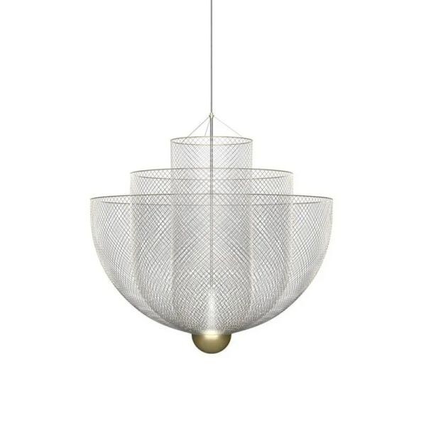 Postmodern Living Room Pendant Lamp Meshmatics Chandelier（WH-AP-614）