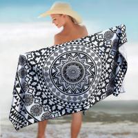 A areia impermeabiliza a toalha de praia Microfiber da sublimação da cópia de Digitas