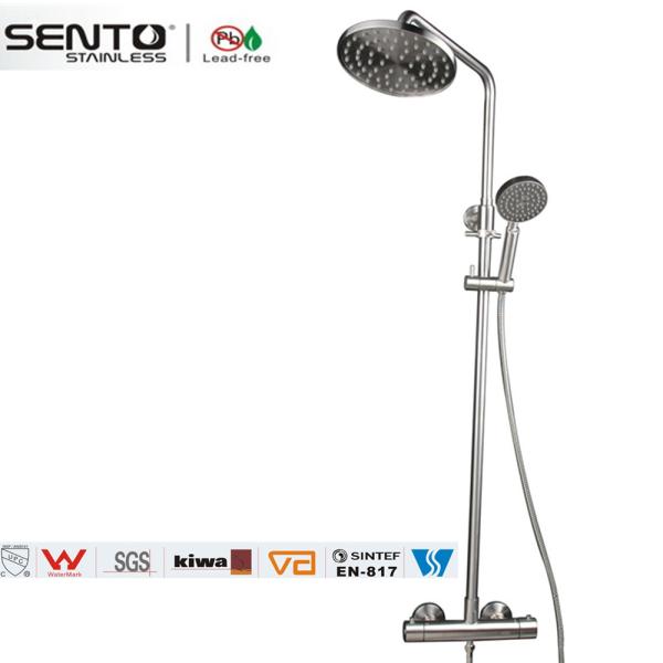 Hotel bathroom water saving thermostatic shower set with good price