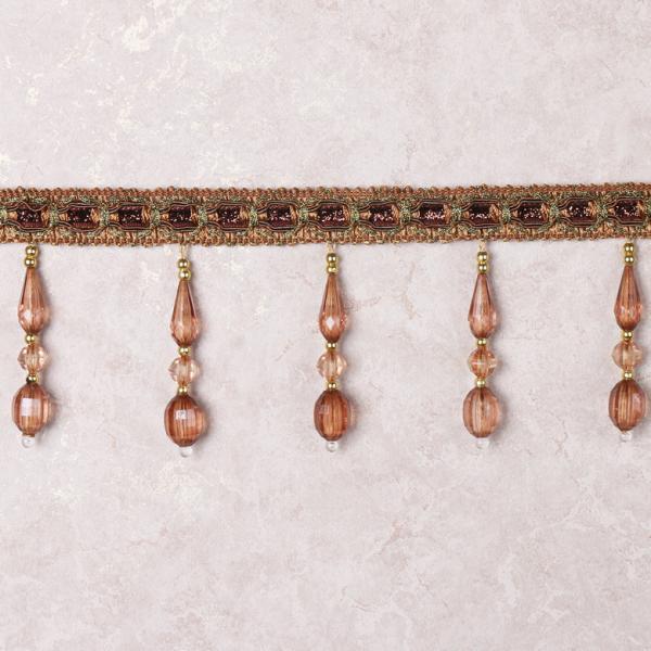 Handmade fashionable chain beads lace tassels fringes for curtain/sofa/pillow decoration