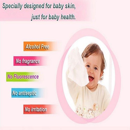 50gsm Spunlace No Fluorescer Baby Wet Wipes For Newborn Babies