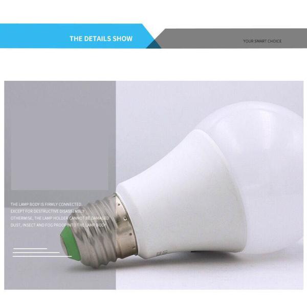 3-30W Power PC LED Bulb E27 Base Type for Construction Sites Night Markets Warehouses