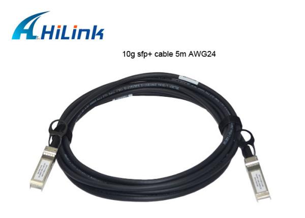 5 Meters Direct Attach Copper Cable , SFP+ To SFP+ Cable SFP-H10GB-CU5M