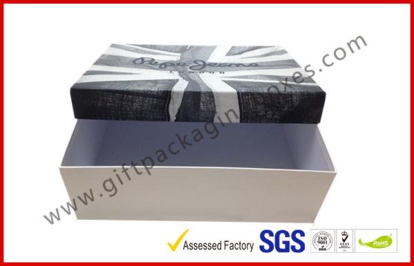 Customized Grey Board Lid and Base Apparel Gift Boxes for Dressing , Wedding Favour Packing Boxes