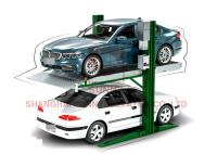 Two Post Sports Car Parking Lift With One Piece Low Profile Diamond Steel Ramp