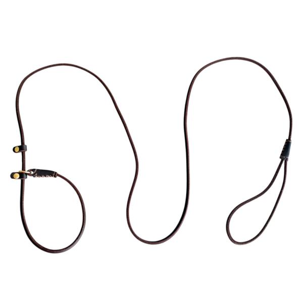 小型中型犬用軽量調節可能で耐久性のあるペット本革スリップリード