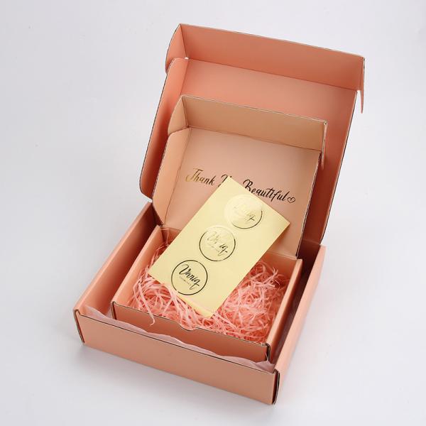 1.5 Inches Round Custom Pink Packaging Stickers Labels For E-Commerce