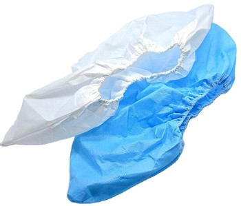 PP SMS PE CPE Material Anti-skid Or Normal Shoe Cover For Food Processing Industry