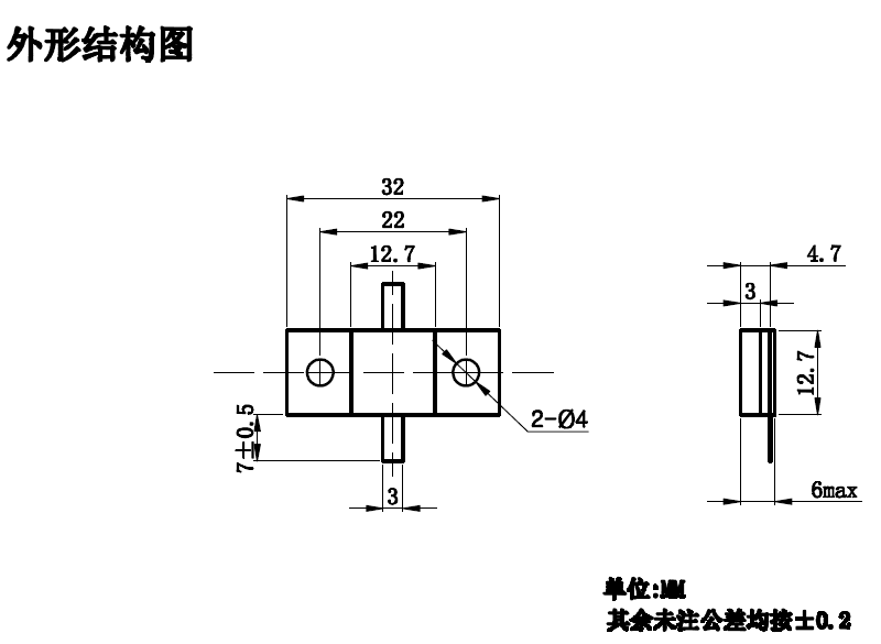 RF Resistor Dummy Load Resistor with -55℃~ +125℃ Operating Temperature 1.2~1.3 Standing Wave Ratio and Copper Nickel Plated Flange Mount