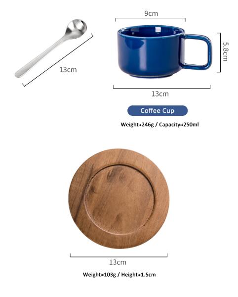 Conjunto de 12 peças de cerâmica nórdica Copas de café xícaras de chá e pratos para presentes de negócios