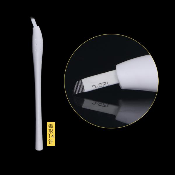 EO Gas Sterilized Manual Eyebrow Tattoo Pen Blister Packing / Microblading Hand Tool