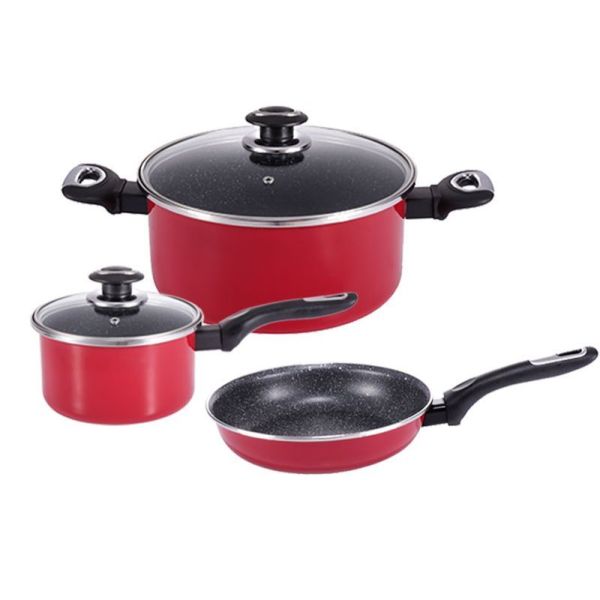 Custom Color Nonstick Kitchen Cookware Sets Enamel Cookware Cooking Pot