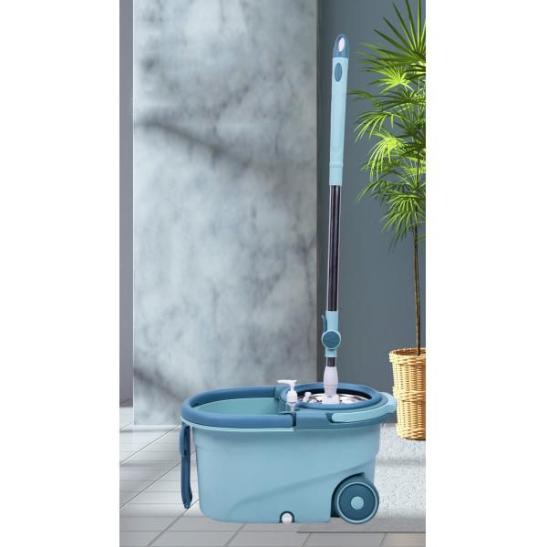 Stainless Steel Wringer 360 Spin Easy Clean Cyclone Floor Cleaning Mop and Bucket Set