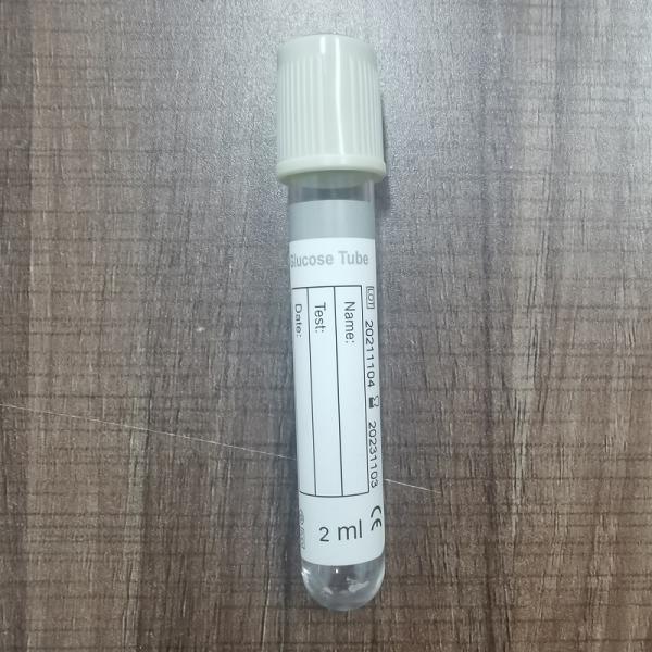 Tubo 1ml - 10ml de la glucosa en sangre del vacío del espécimen del plasma con Grey Cap