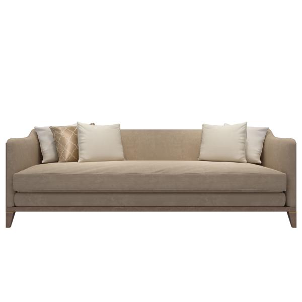 Light luxury design of Hotel sofa set by 1+2+3 Seat Sofas made Leather upholstered for Lobby recepetion furniture