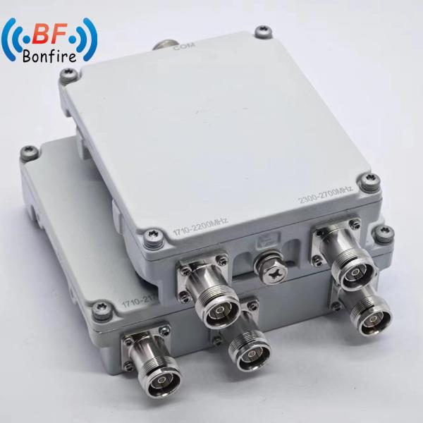 RF Diplexer 1710-1880 1920-2170 2300-2400 2500-2700MHz DIN-F Diplexer Ctriplexer Ombiner