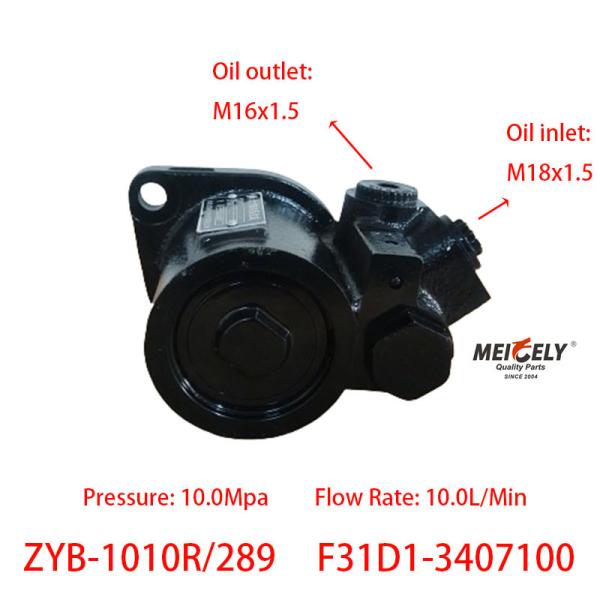 Novo OE ZYB-1010R/289 Yuchai Motor Steering Pump Vane Pump