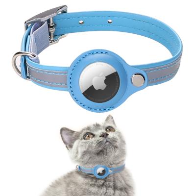 Adjustable GPS AirTag Dog Collar Small Animals Dog Collar With Airtag Holder