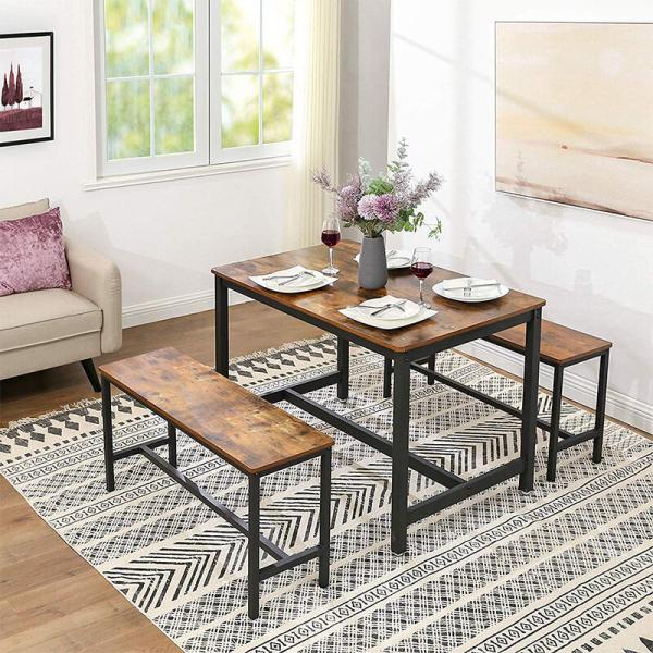 Dining Benches for Sale, Set of 2 Dining Benches, Industrial Style Dining Benches, Kitchen Furniture, UKTB33X
