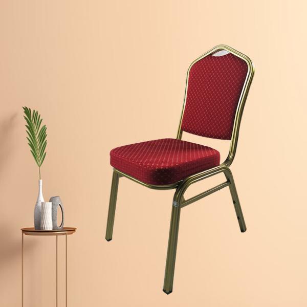 Custom Stackable Wedding Dining Metal Banquet Chair For Event