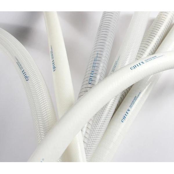 50m/Roll Double Polyester Fiber Braid Reinforced Silicone Hose 3/16 Id Silicone Tubing