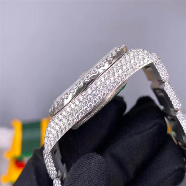 Тазобедренное полное конфликта Rolex дозора хмеля 3EX Moissanite замороженное из дозора диаманта Vvs