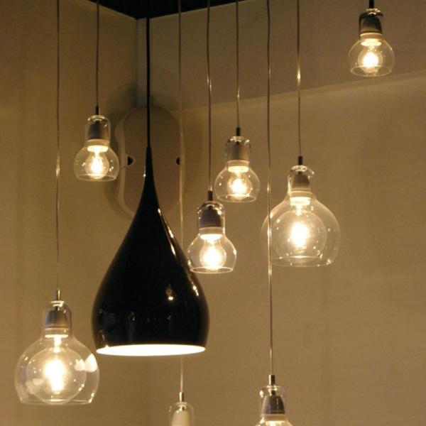 Loft Vintage hanglamp fixtures E27 bulbs Glass Pendant Lights hanging lamp Ediso