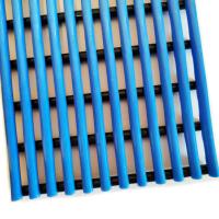 Deux tapis de drainage de PVC de Mats Hollow Tube de glissement de piscine de couches anti