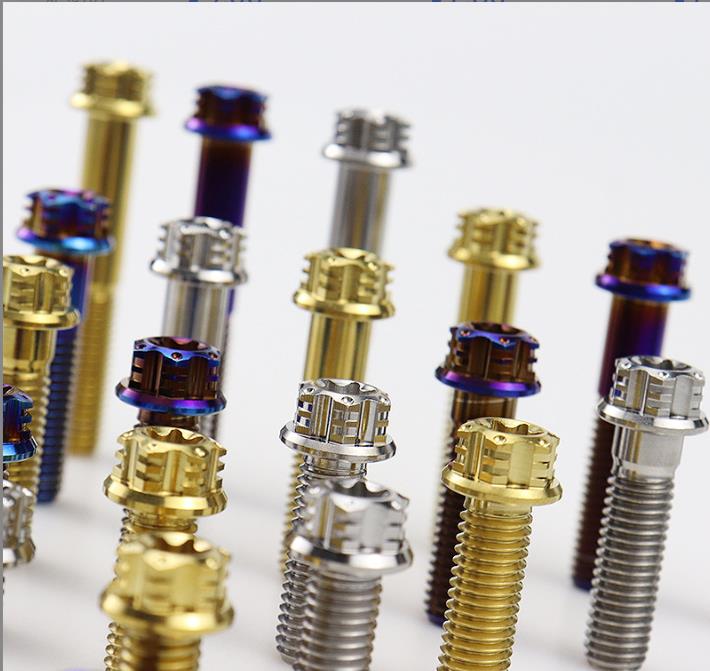 Torx сплав титана M6 скрепляет болтами в причудливом фланце для изменения мотоцикла