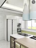 800MM Brown Modern Antique White Kitchen Cabinets PVC Modular Home Furniture