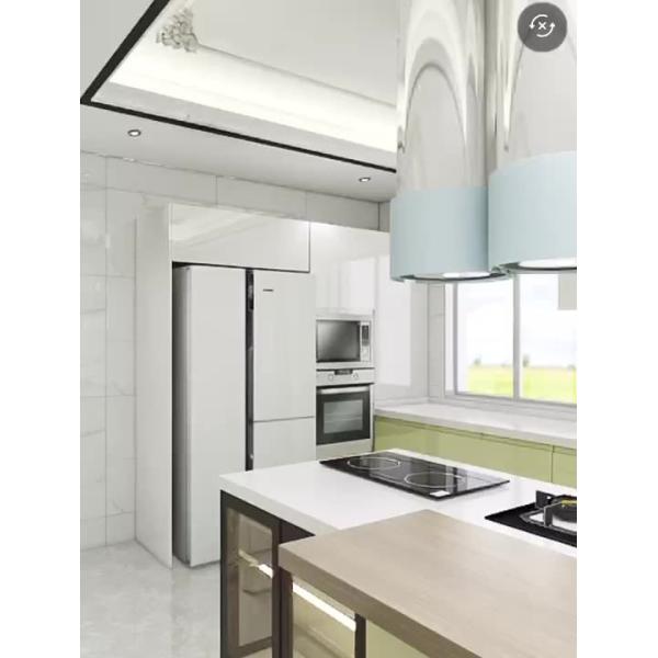 Кварца шкафов переклейки раковины и печи верхняя часть современного Prefab каменная