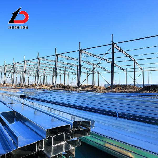 BS Hot Rolled Prefabricated Steel Buildings Black H Beam Workshop