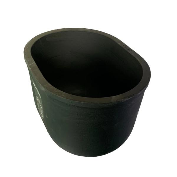 Chemical Stability Oval Crucible Metal Melting Silicon Carbide Graphite Crucible