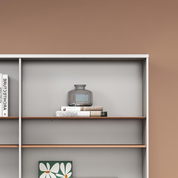 QF-02A Muebles de oficina Armario de archivos de madera Armario de almacenamiento de cajones moderno