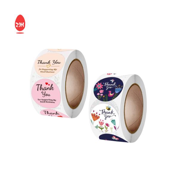 Round Shape Waterproof Vinyl Sticker Paper