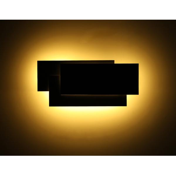 Modern Creative square wall lamp living room staircase bedroom bedside Black/white wall light(WH-OR-259)