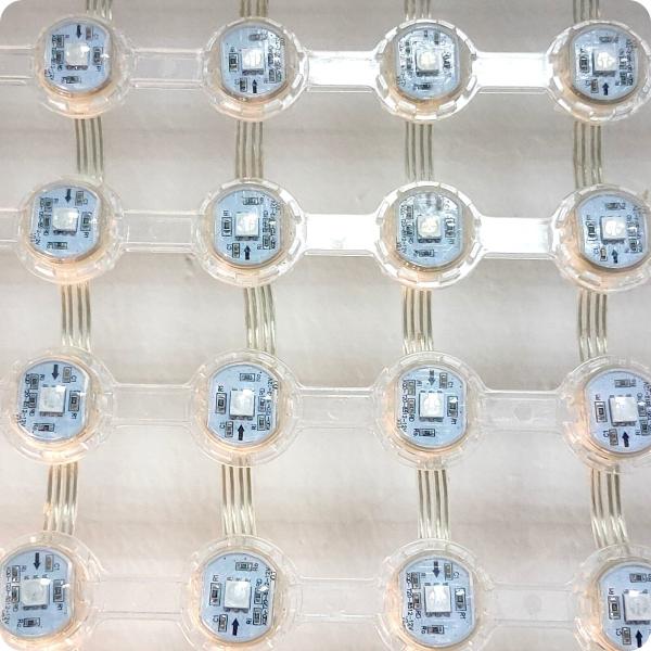 LEDグリッド画面 防水・耐熱 高画質のカーテン壁広告画面