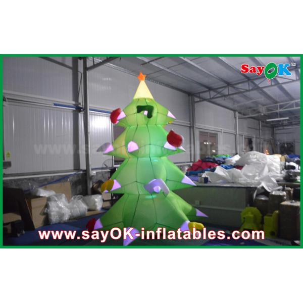 СИД рождественской елки зеленого нейлона раздувное освещая нейлон 2.5мм для рождества