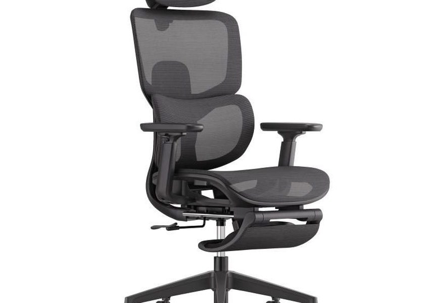H7 Task Office Chair with Multi-level Adjustable Lumbar Support, 128mm Deep Neck Support, and Double-layered High-elastic Seat Cushion