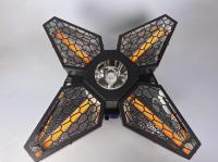 Fabricants de lampes à LED 3 en 1 Ventilateur rétro 4 feuilles Disco