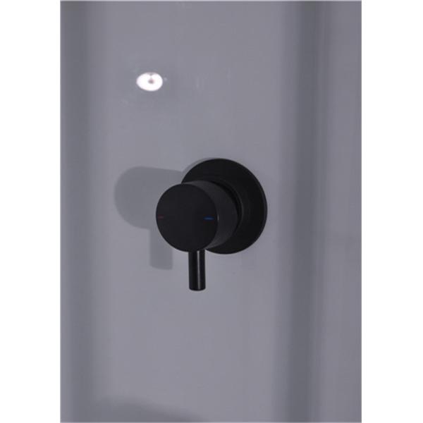 900*900*2150mm Black Aluminium Alloy Frame Toughened Glass Shower Cabin