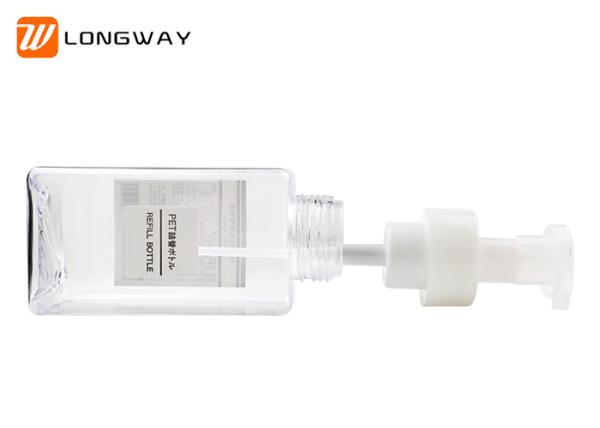 PETG Cleanser Foam Pump Bottle , Liquid Soap Push Pump Bottle 450ml