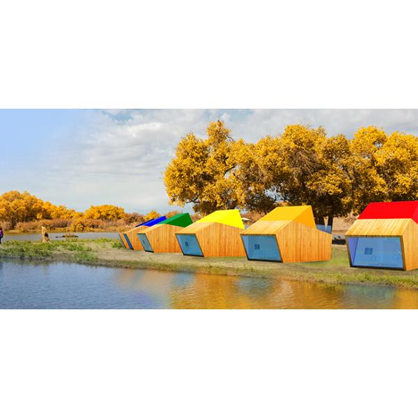 Modular moderno aislamiento acústico Casa prefabricada Fibra de tablero de cemento Interior de revestimiento de jardín estudio