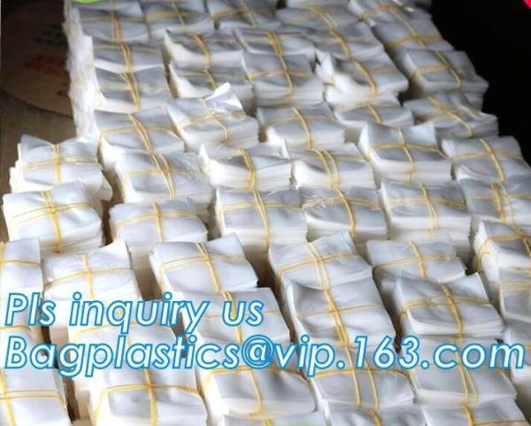 HDPE crystal clear standard flat heavy poly flat bags, Clear poly bag polypropylene flat bag for grocery packaging,LDPE