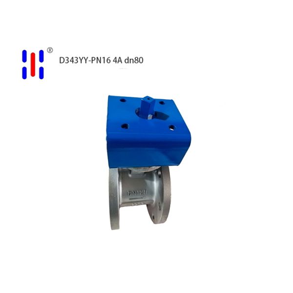 DN80 Flanged Triple Offset Butterfly Valve PN16 Duplex 2205 For Industrial