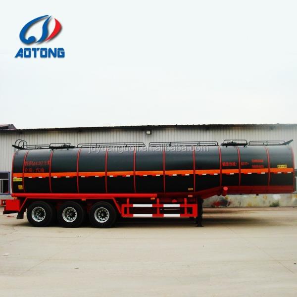 Caminhão de transporte de combustível / óleo diesel de alta capacidade de 3 eixos 46CBM