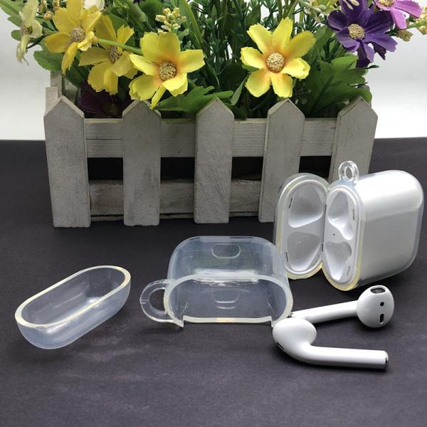 Transparence Case Protective Silicone Cover Skin Compatible with Apple AirPods 2 and 1