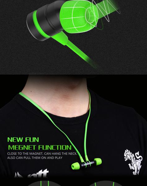 In-Ear Earphone Magnetic 3.5mm Gaming Strong Bass Earphones Sport audifonos For iPhone Samsung With Mic fone de ouvido