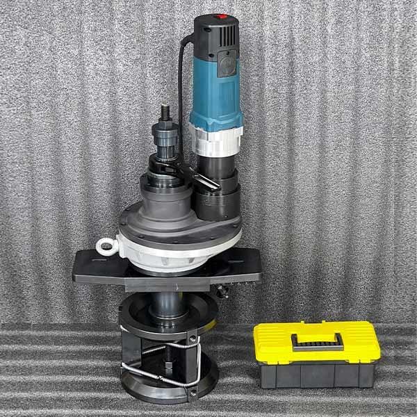 Máquina biseladora neumática para tuberías, biseladora portátil para tuberías de gran diámetro