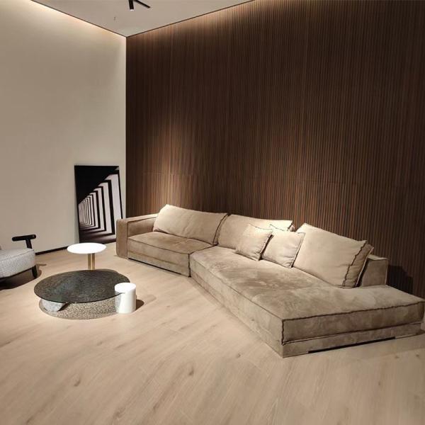 En'S Fun Italian Minimalist Nordic Fabric Removable And Washable Living Room L-Shaped Sofa Combination